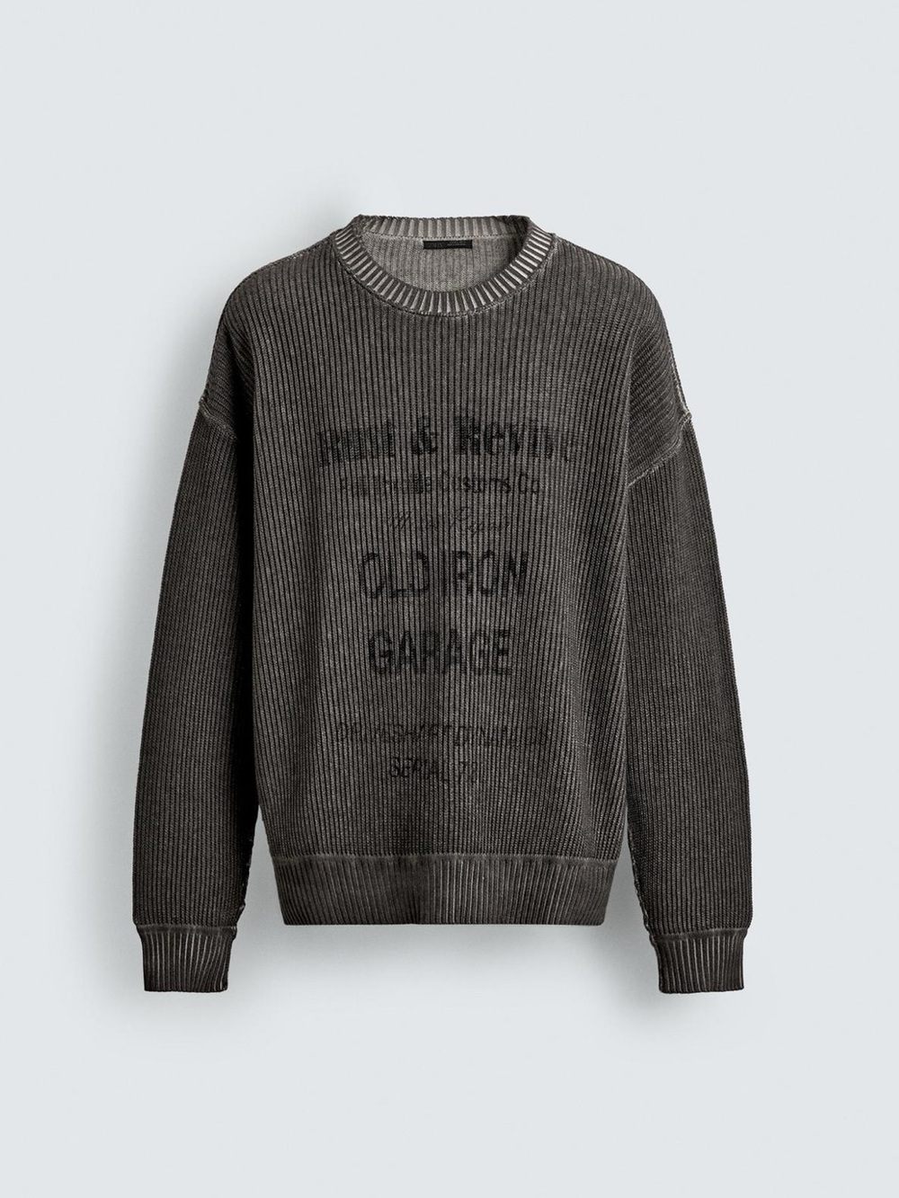 ZARA WASHED PRINTED JUMPER